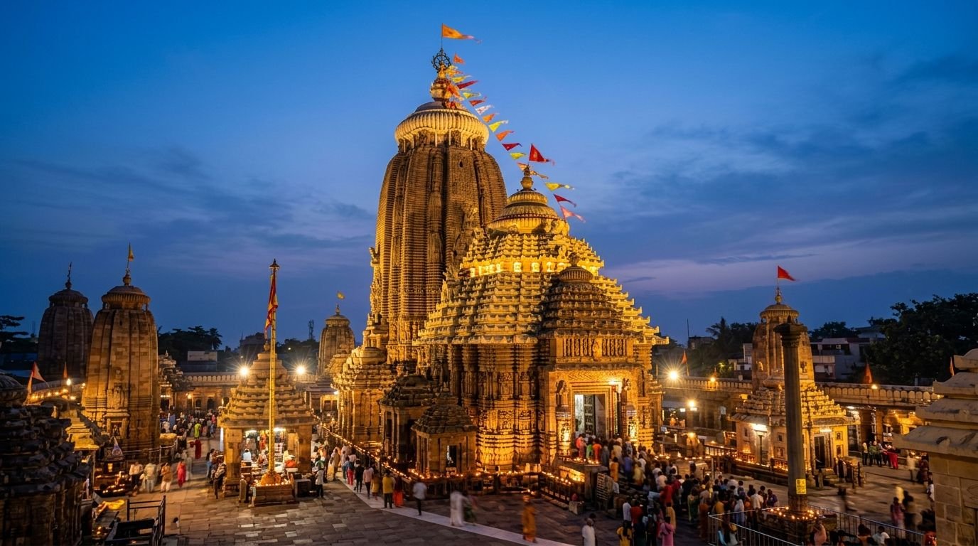 ଶ୍ରୀମନ୍ଦିର ସନ୍ଧ୍ୟା ଆଲୋକମାଳା